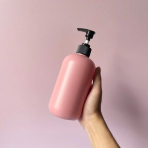 Chai HDPE Hồng vòi nhấn sóng nâu nhám 500ml 4 chai hdpe hong voi nhan song nau nham 500ml 4