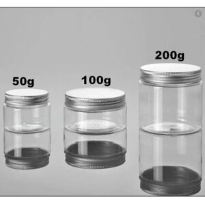 Hủ Nhựa Pet Cao Cấp Nắp Nhôm Bạc Có Nắp Lót Chiết Bột, Chiết Mỹ Phẩm