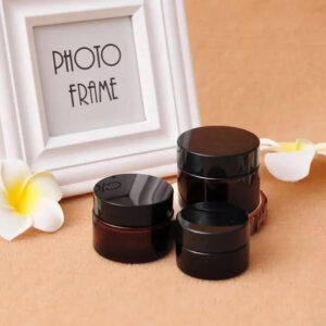 Hủ Thủy Tinh NÂU/NẮP ĐEN Cao Cấp Chiết Mỹ Phẩm 7 hu thuy tinh nau nap den cao cap chiet my pham 8