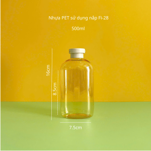 Chai dung sua tam vang trong PET nap bat trang