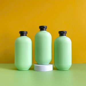 Chai đựng sữa tắm xanh hình trụ chất liệu HDPE nắp bật